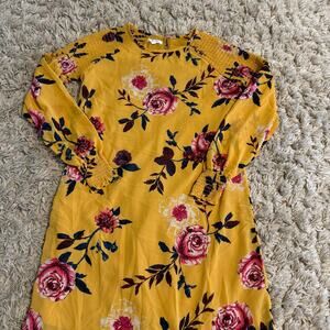 XS Maurice’s women’s yellow floral dress